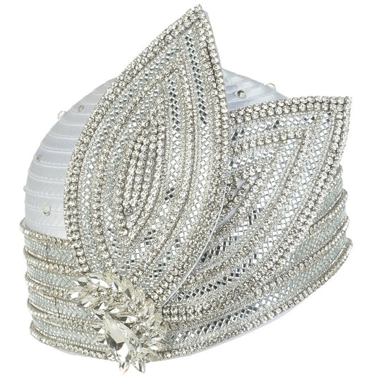 Giovanna HR22127-WHT Church Hat