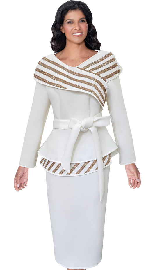Stellar Looks SL600672-OFW-QS Church Suit