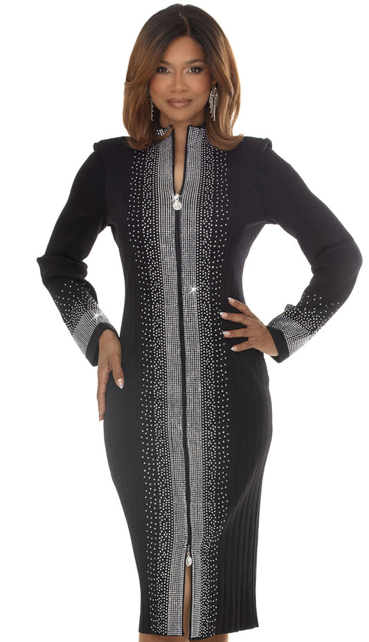 Donna Vinci 13478-BLK Church Dress