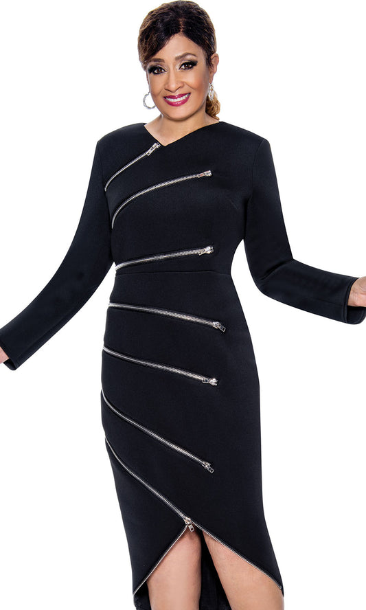 Dorinda Clark Cole 4831-BLK-QS Church Dress