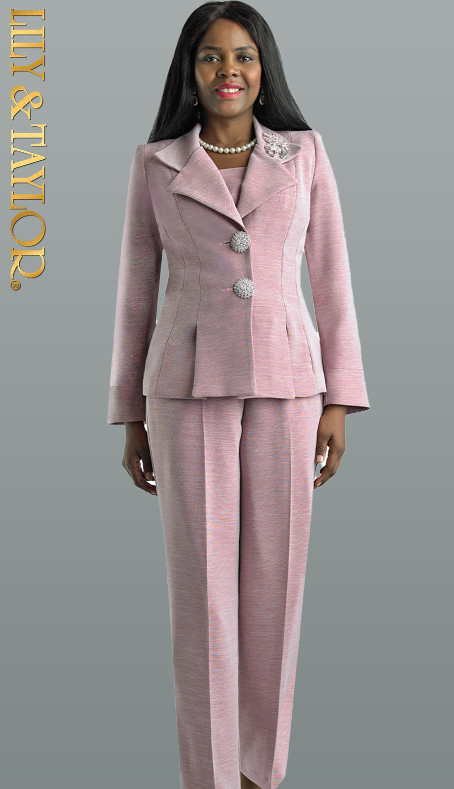 Lily And Taylor 4607 Ladies Pant Suit