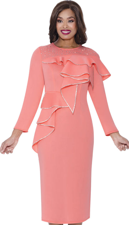 Stellar Looks SL600561-COR-QS Church Dress