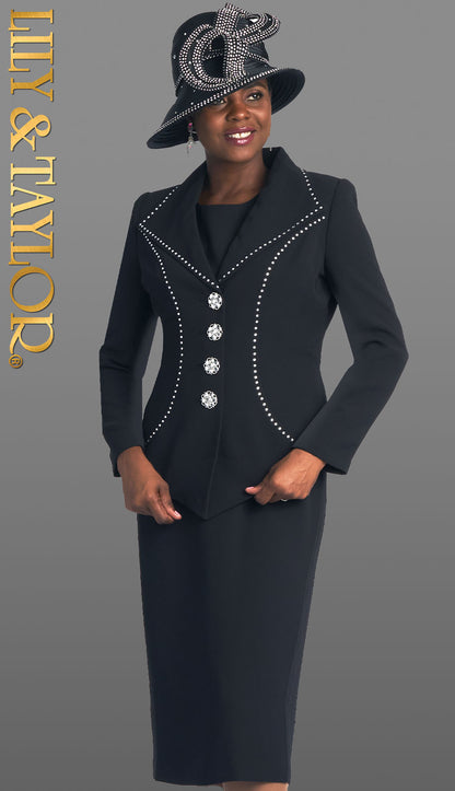 Lily And Taylor 4724-BLK-H Church Hat
