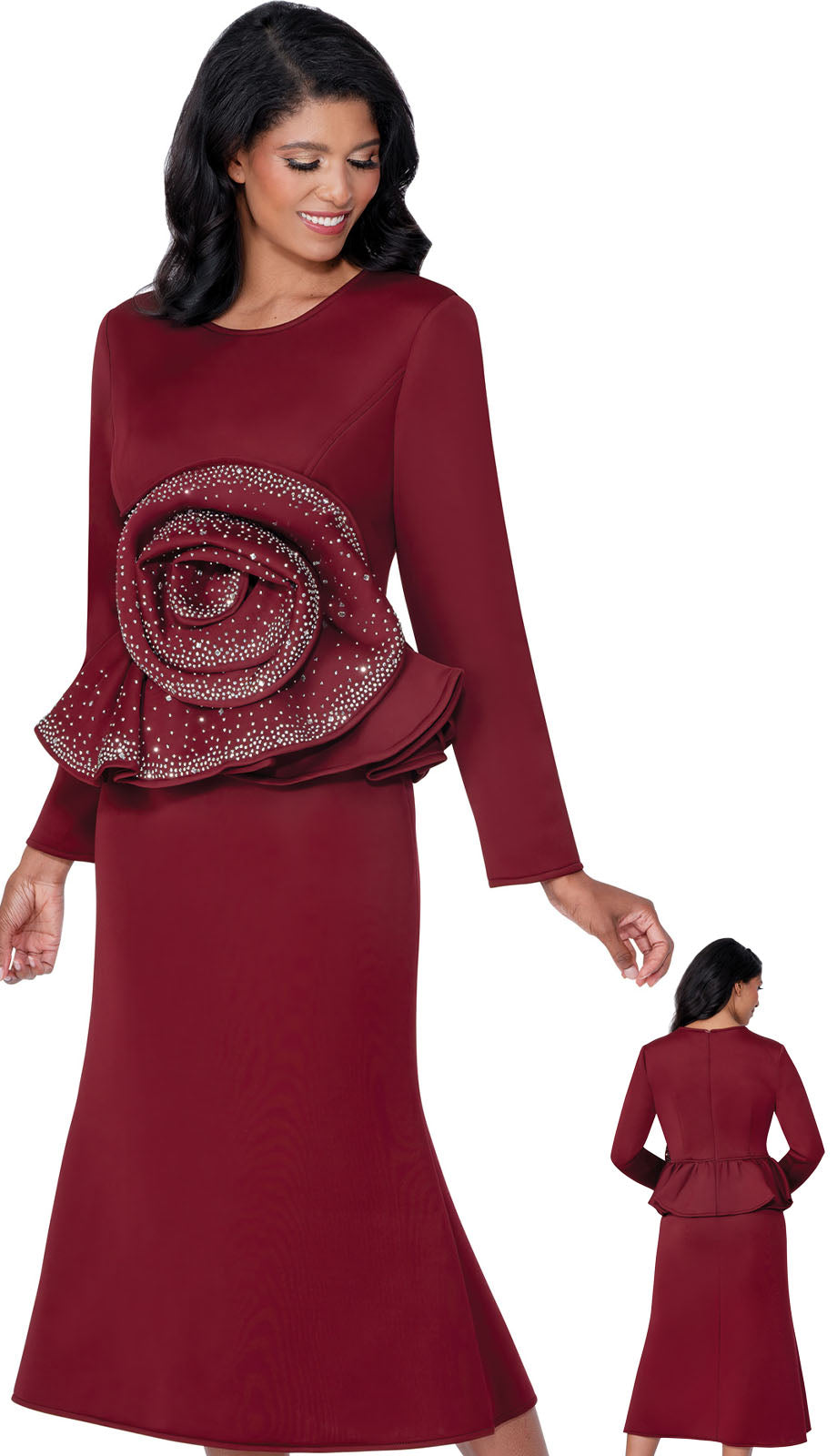 Stellar Looks SL600711-BUR-IH Church Suit