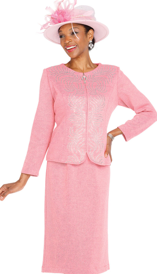 Champagne 5969-PNK-QS Church Suit