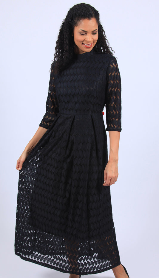 Diana Couture 8624-BLK Church Dress