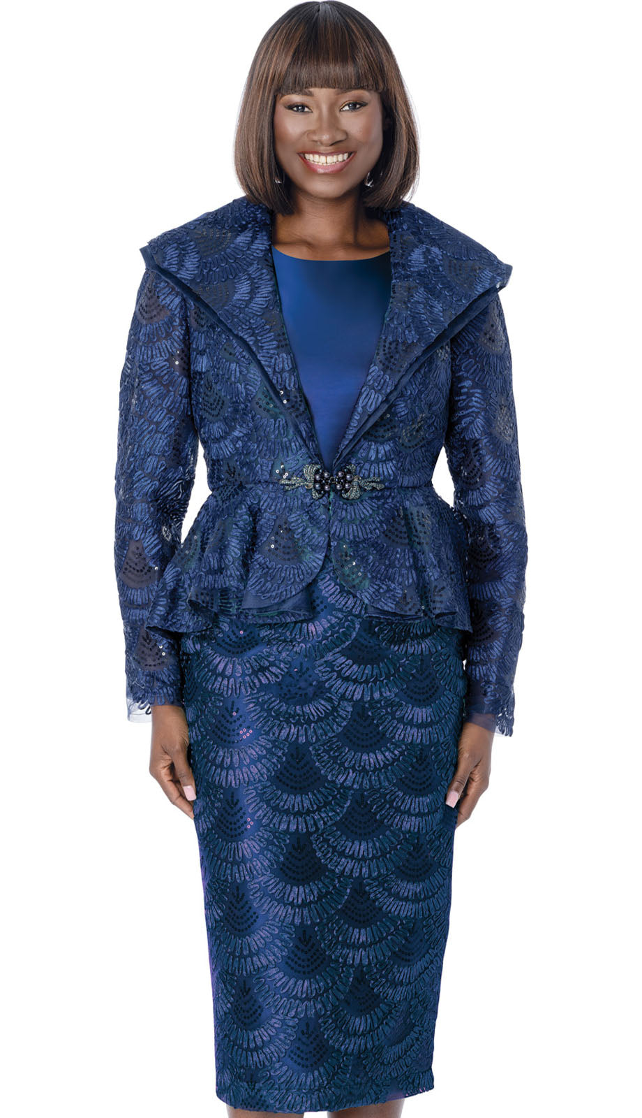 Terramina 7360-NVY-CO Church Suit