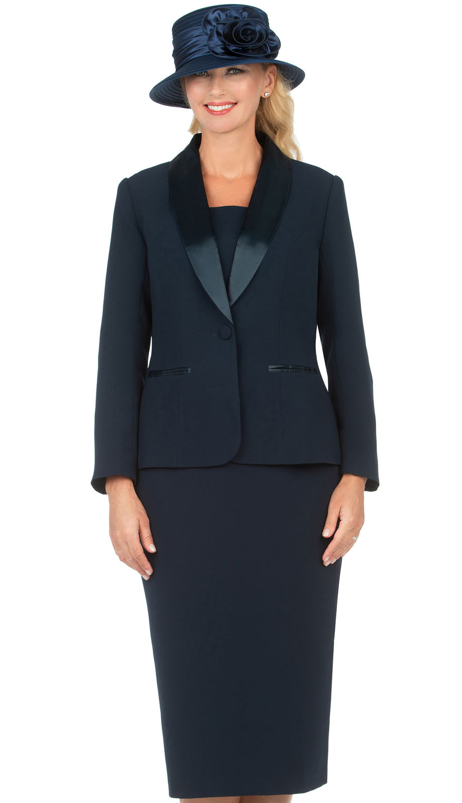 Giovanna 0826B-NAV Church Suit