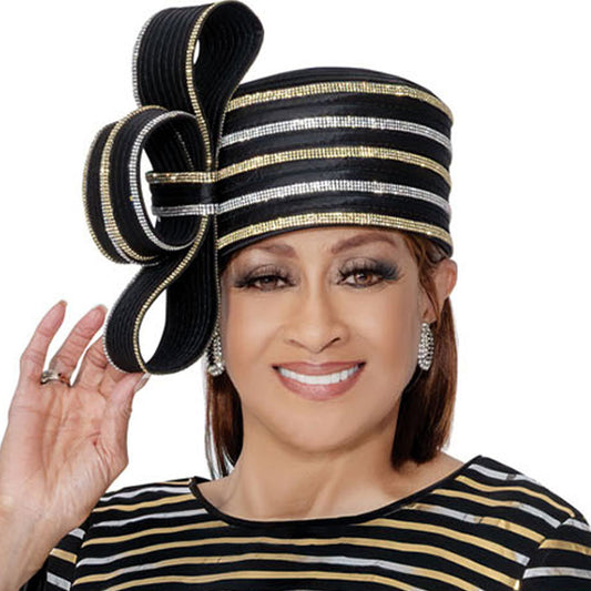 Dorinda Clark Cole 309821-BLK-H-IH Church Hat