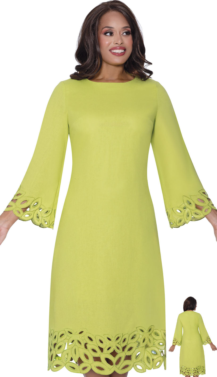 Divine DB2011-GRN-CO Church Dress