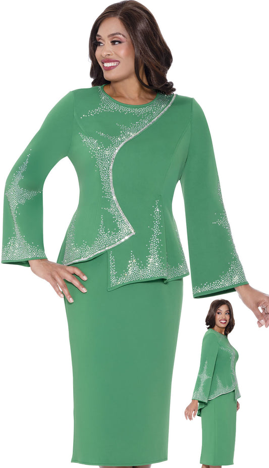 Stellar Looks SL600202-GRN-IH Church Suit