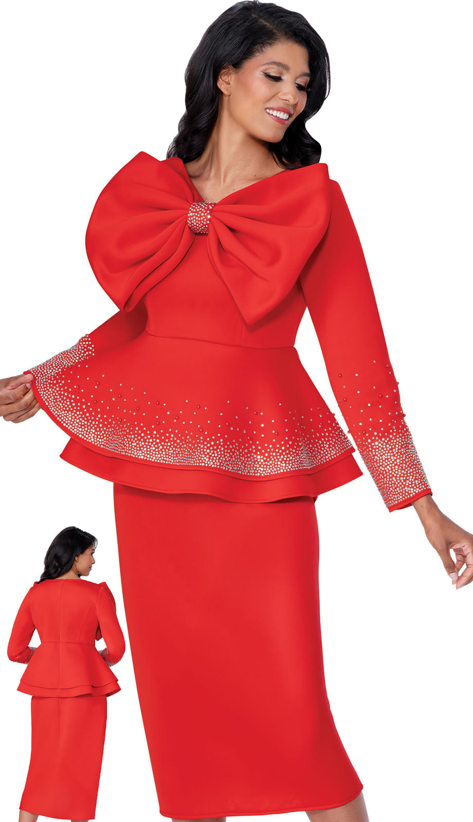 Stellar Looks SL600732-RED-IH Church Suit