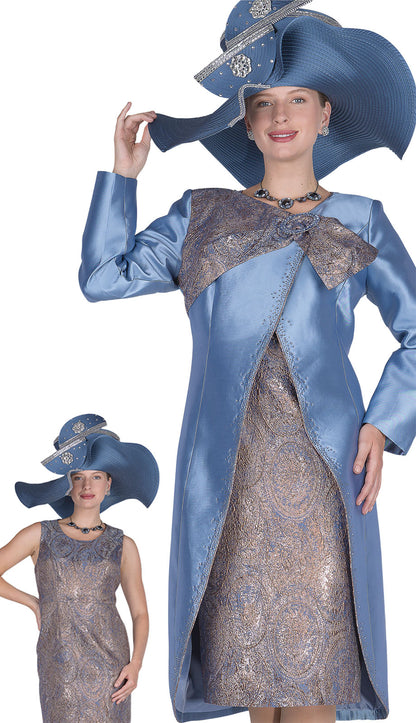 Champagne Italy 6206-BLU Church Dress