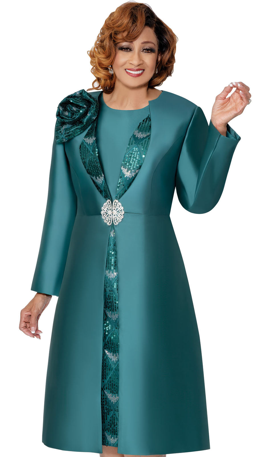 Dorinda Clark Cole 309982-GRN-IH Church Dress