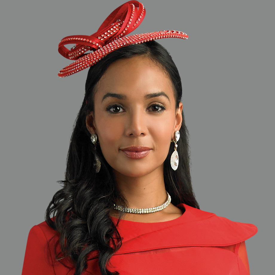 Lily And Taylor H981-RED Church Hat