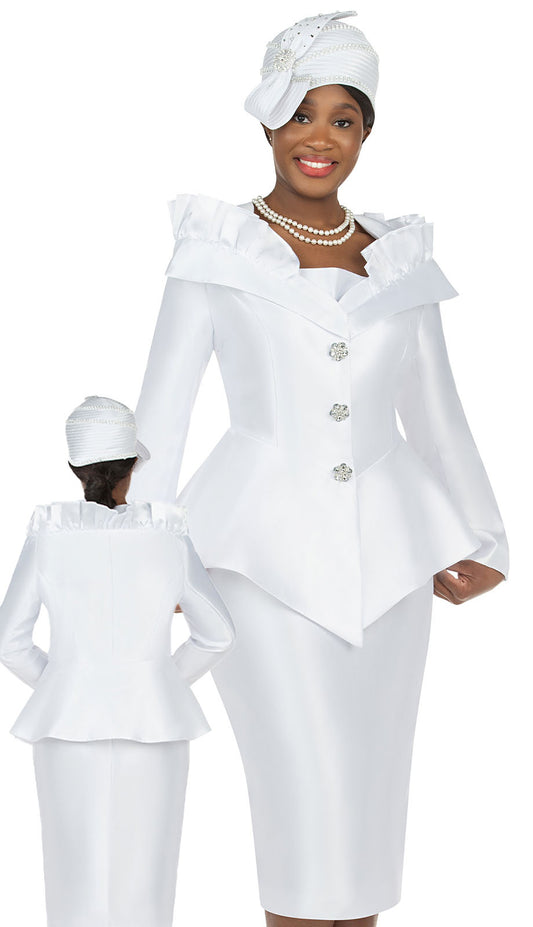 ladies dress suits for church GMI G400843-QS Suit formal events Donna Vinci 12271-WHT-IH Ladies Church