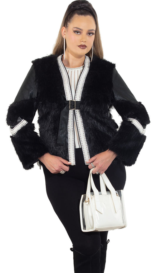 Luxe Moda LM484-BLK Outfit