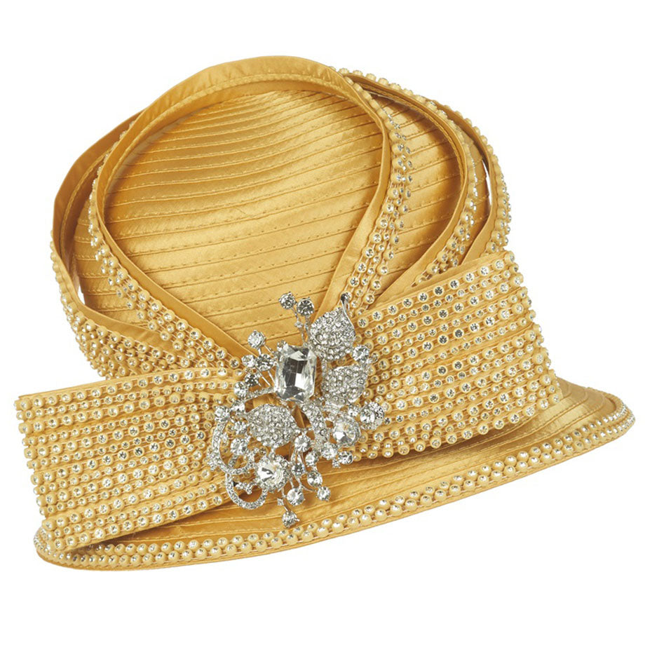 Giovanna HR22129-GLD Church Hat