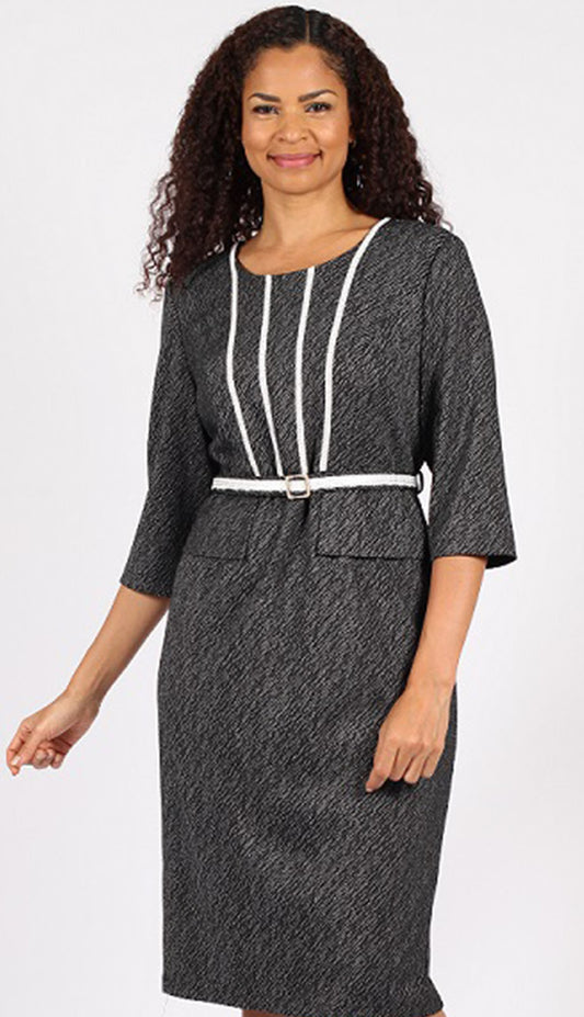 Diana Couture 8754-GRY Church Dress