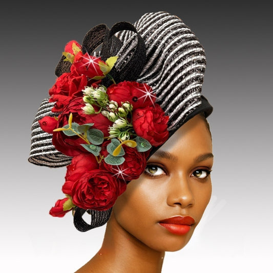 3357 CASCADE Church Hat-Black-red