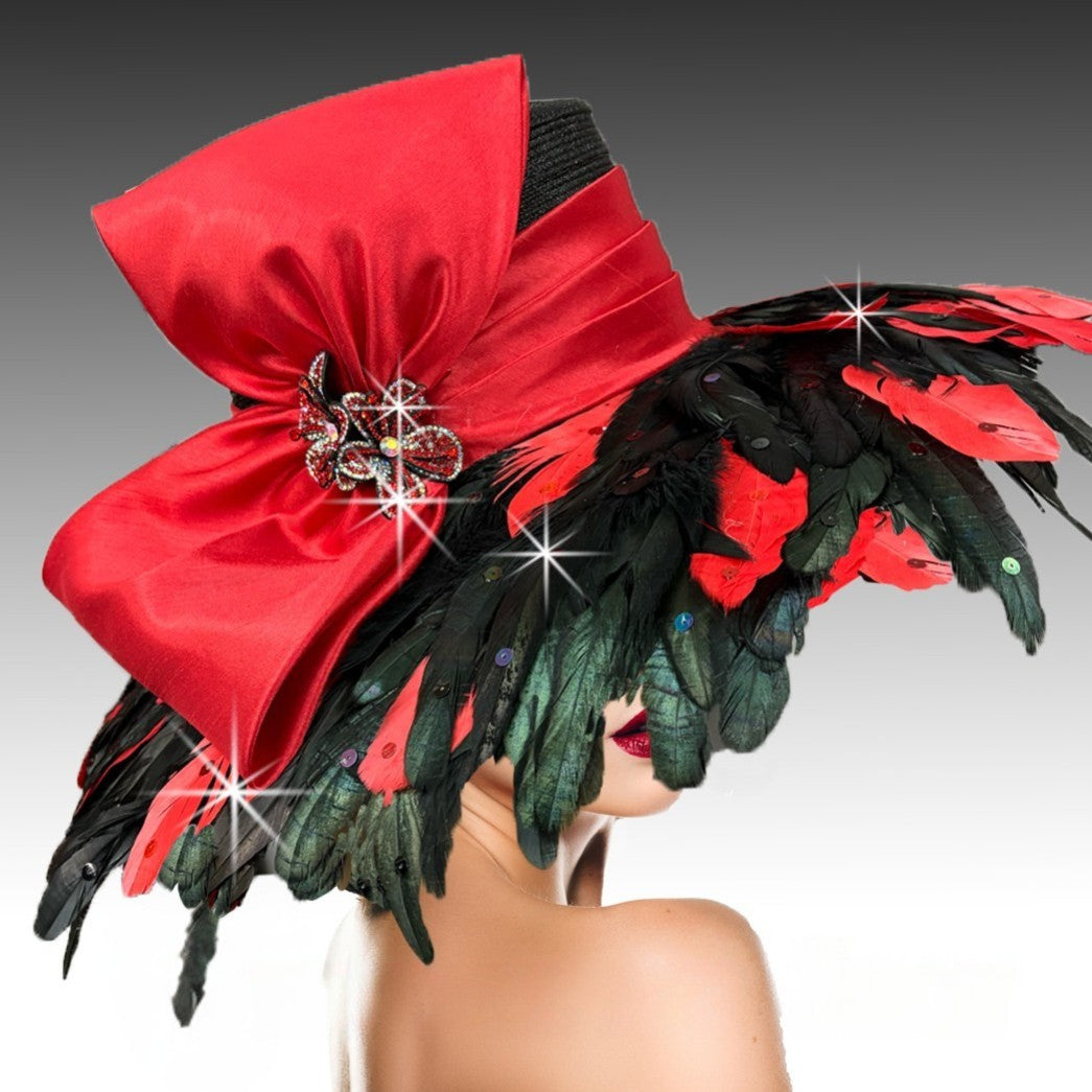 Church Hat 3390-BR PLUMERIA