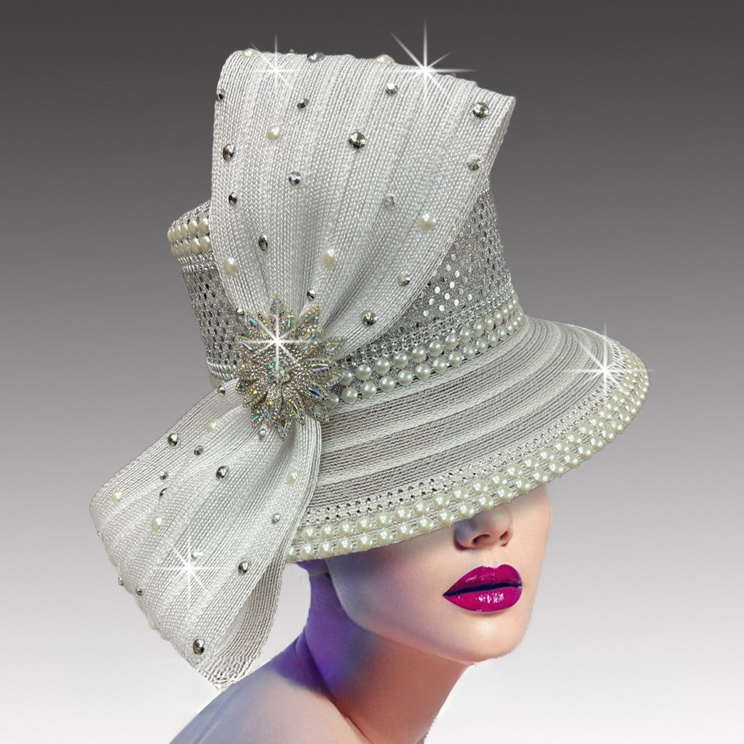 Church Hat 3397B CANTERBURY-WHITE