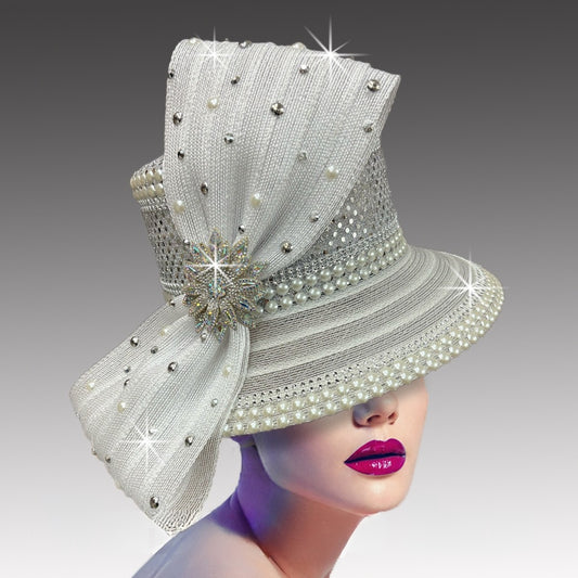 Church Hat 3397B CANTERBURY-WHITE
