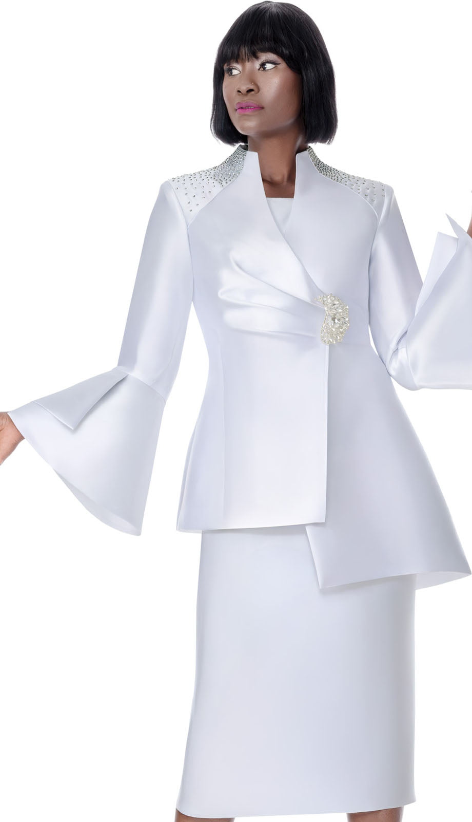 Terramina 7024-WHT-CO Church Suit