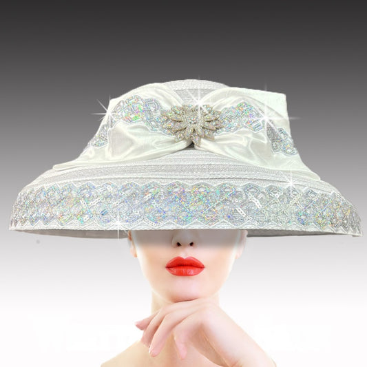 Church Hat 3405 AUDREY-WHITE