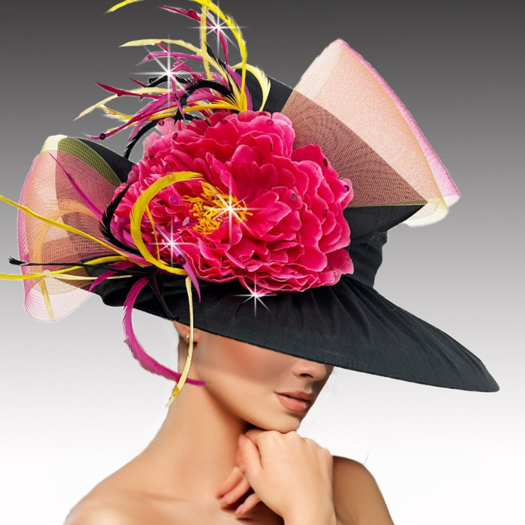 Church Hat 3465 BALMORAL-BLK-MIX