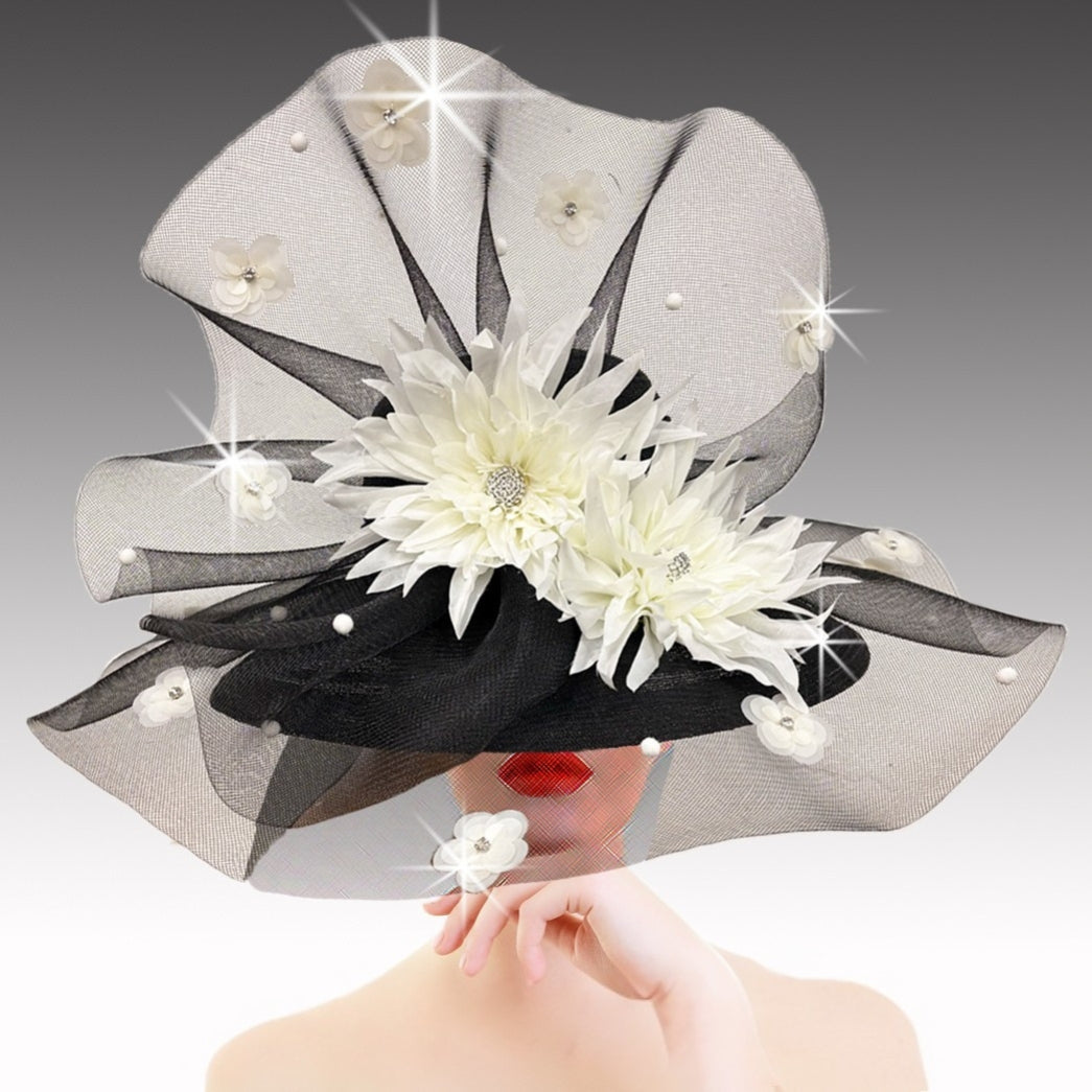 Church Hat 3485 WHISPER-BLK