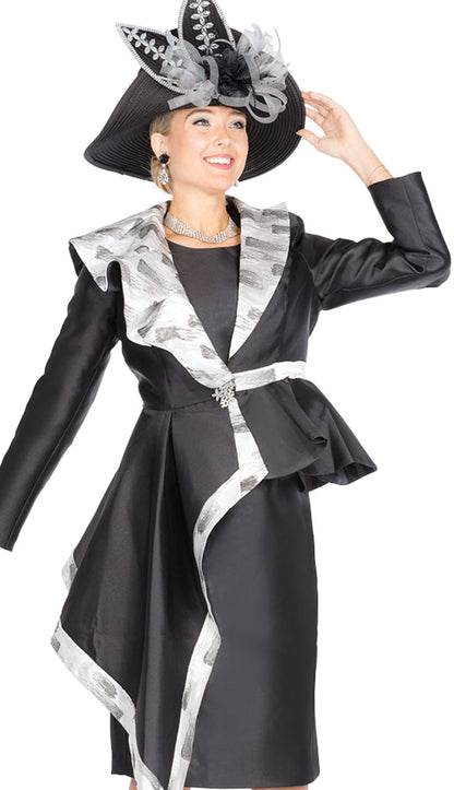 Champagne Italy 6071-BLK-CO Church Suit