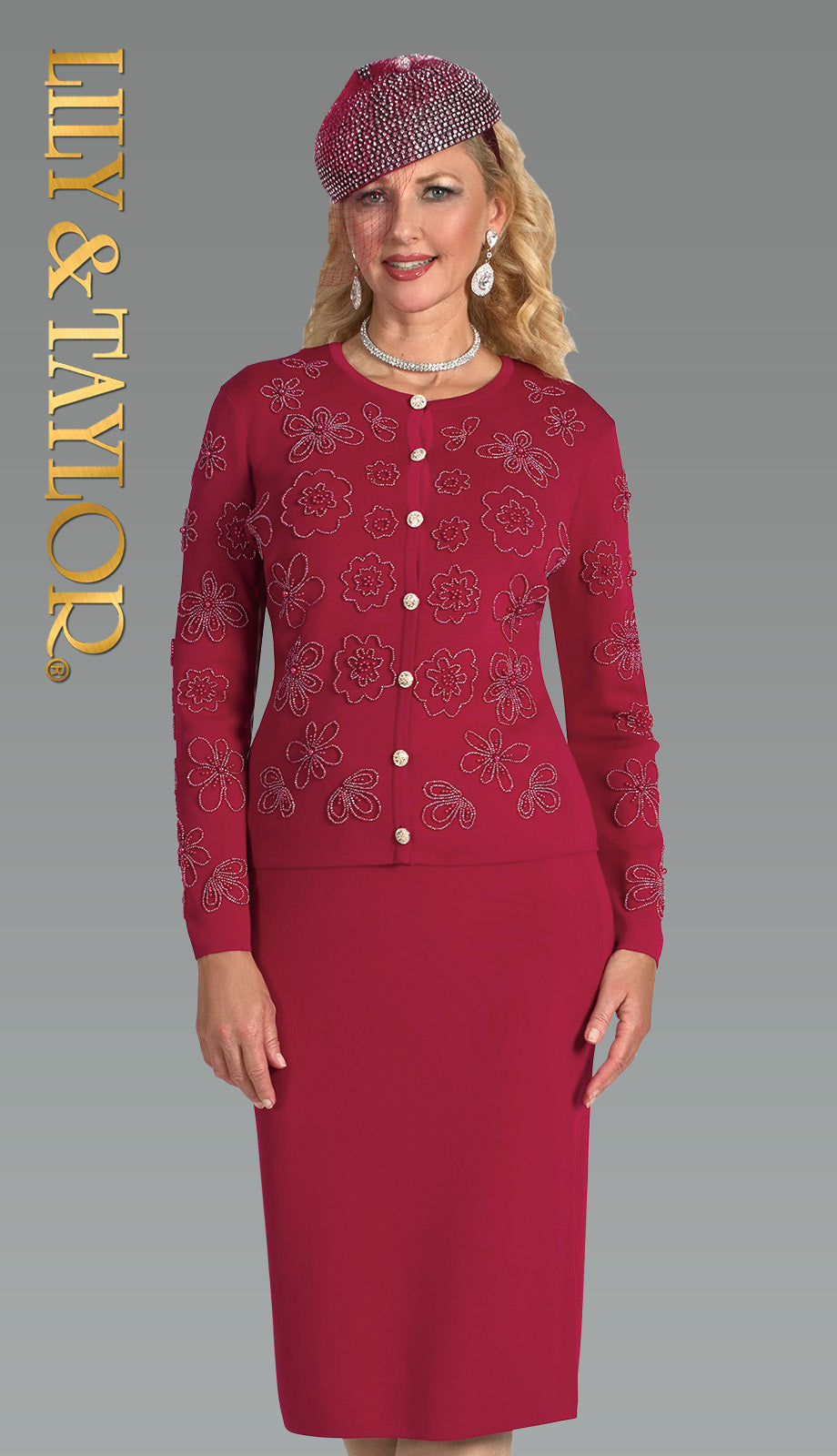 Lily and Taylor H165-HAT Church Hat