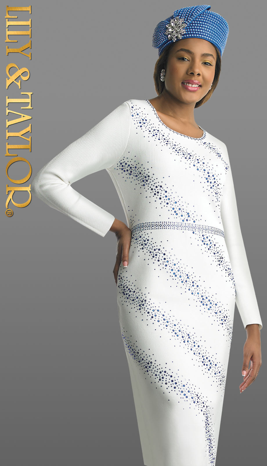Lily And Taylor 798-IVO Church Dress