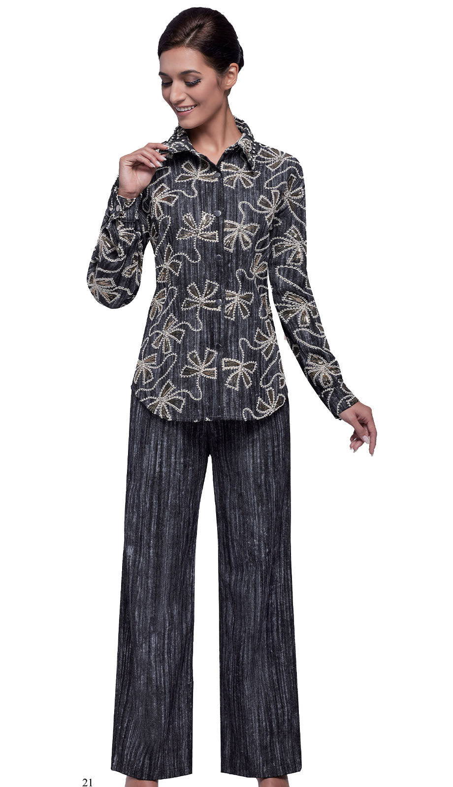 Serafina 7489-BLK Pant