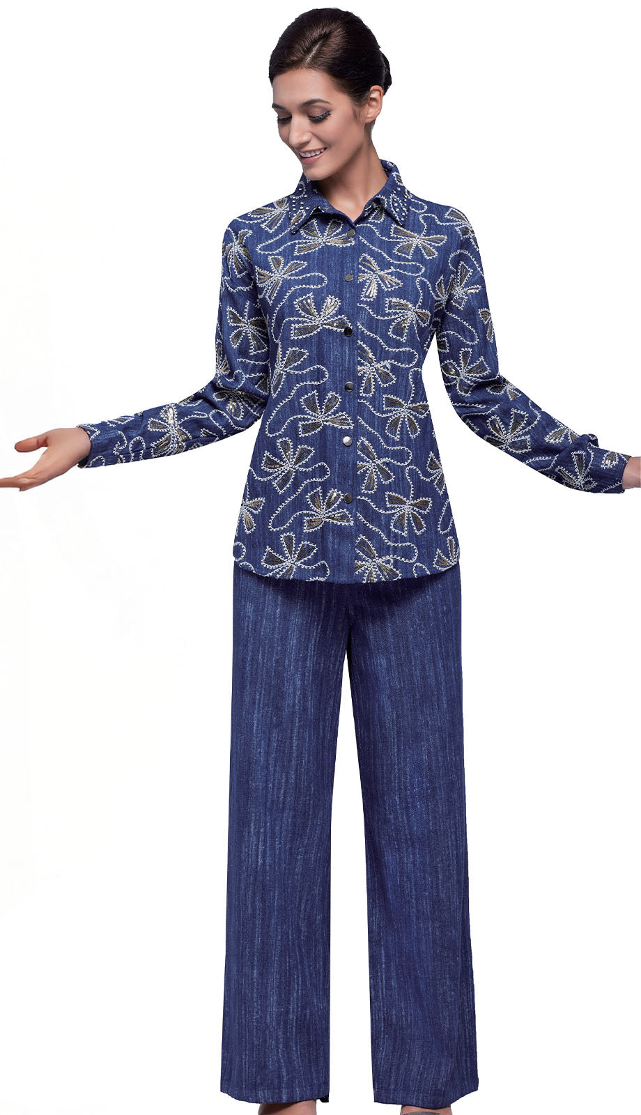 Serafina 7489-BLU Pant