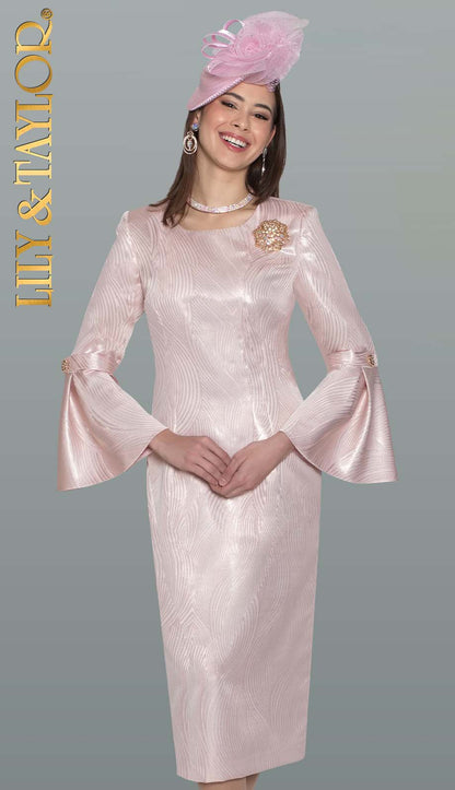 Lily and Taylor H166-PNK Church Hat