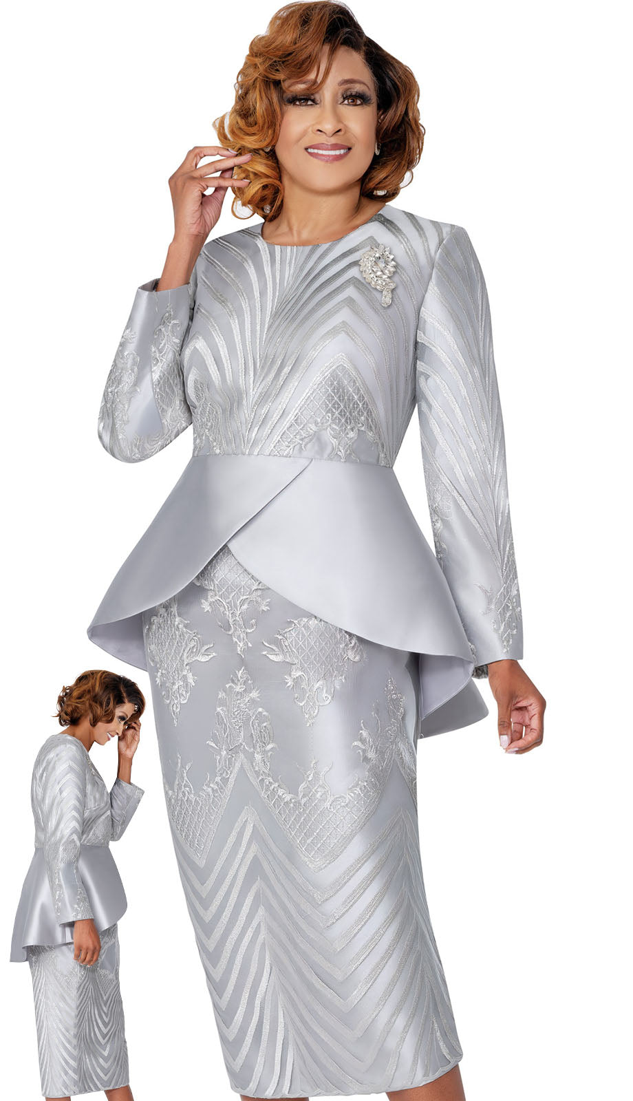 Dorinda Clark Cole 310022-SLV-IH Church Suit
