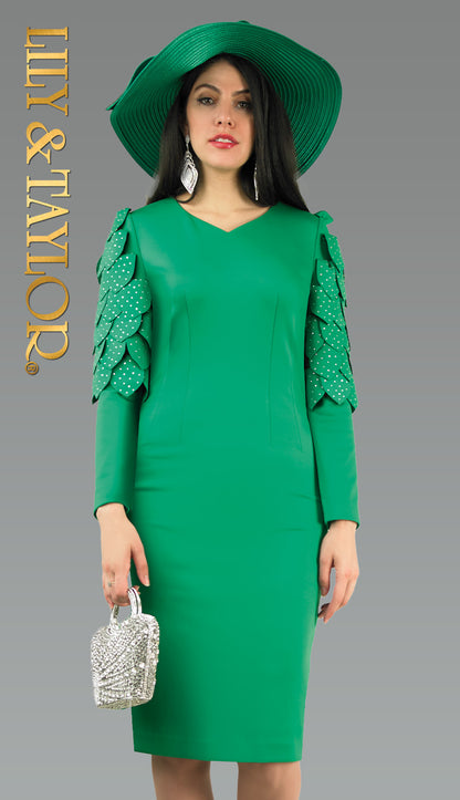 Lily And Taylor 4901-EMR-H Church Hat