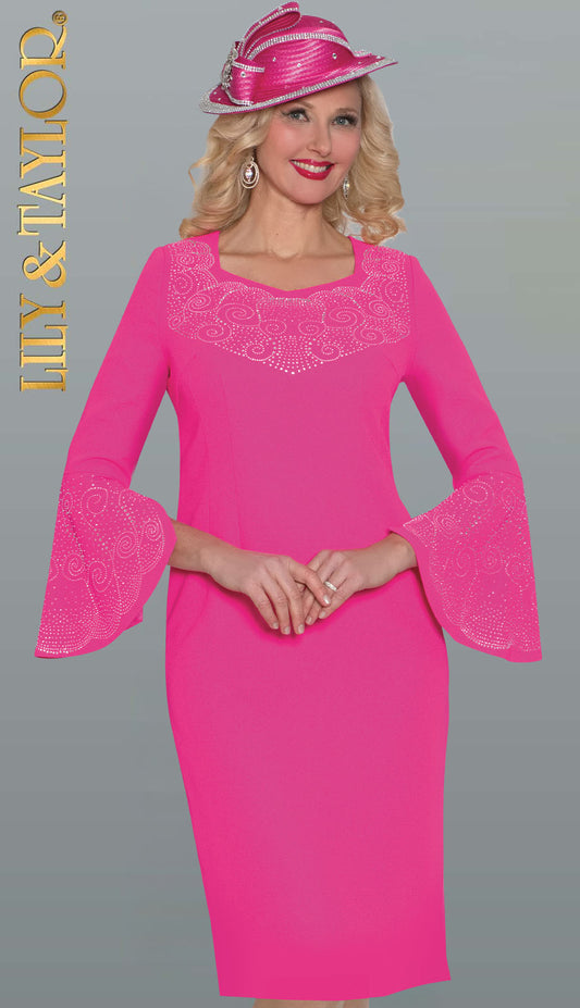 Lily and Taylor 4682-PNK-H Church Hat