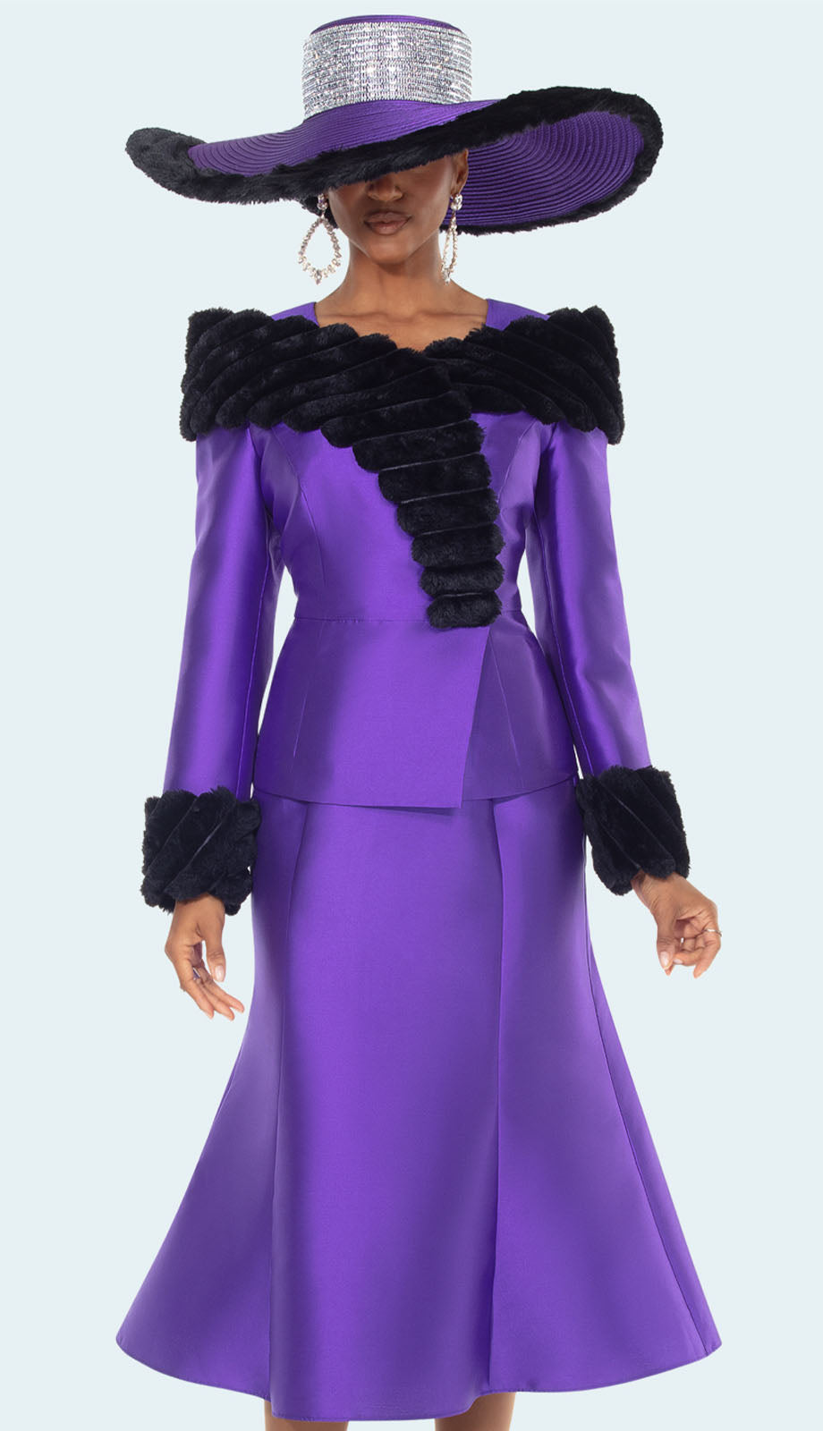 Donna Vinci 12222-PWB-IH Church Suit