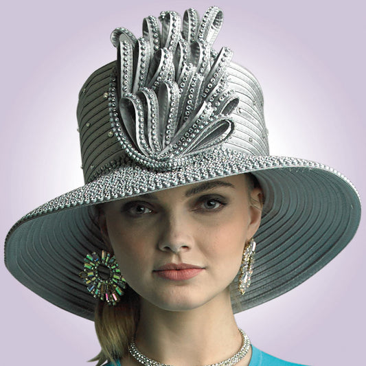 Lily And Taylor H214-SIL Church Hat