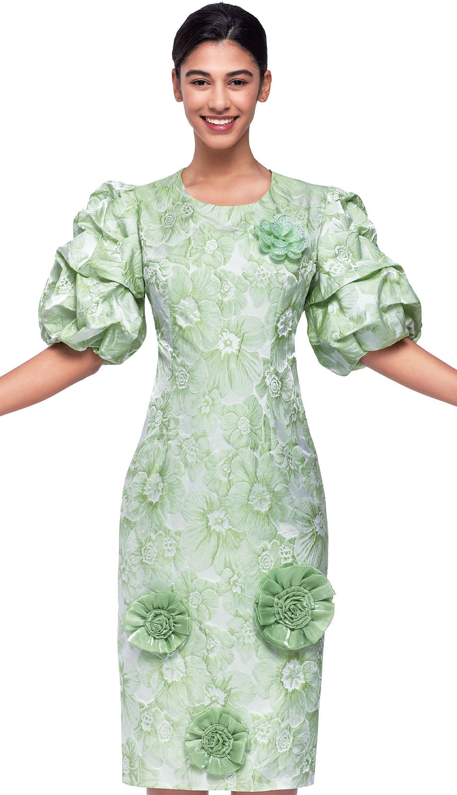 Serafina 6974-SGE Church Dress