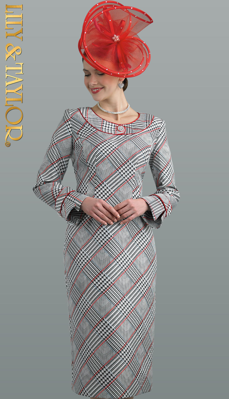 Lily And Taylor 4712-BWO Ladies Church Dress
