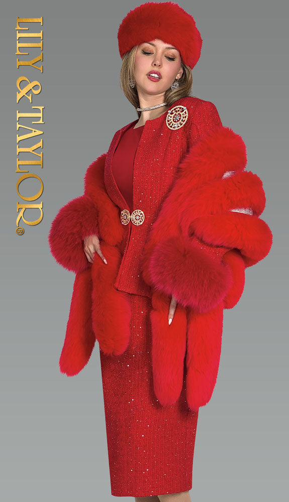 Lily And Taylor 5085-BRN Church Suit