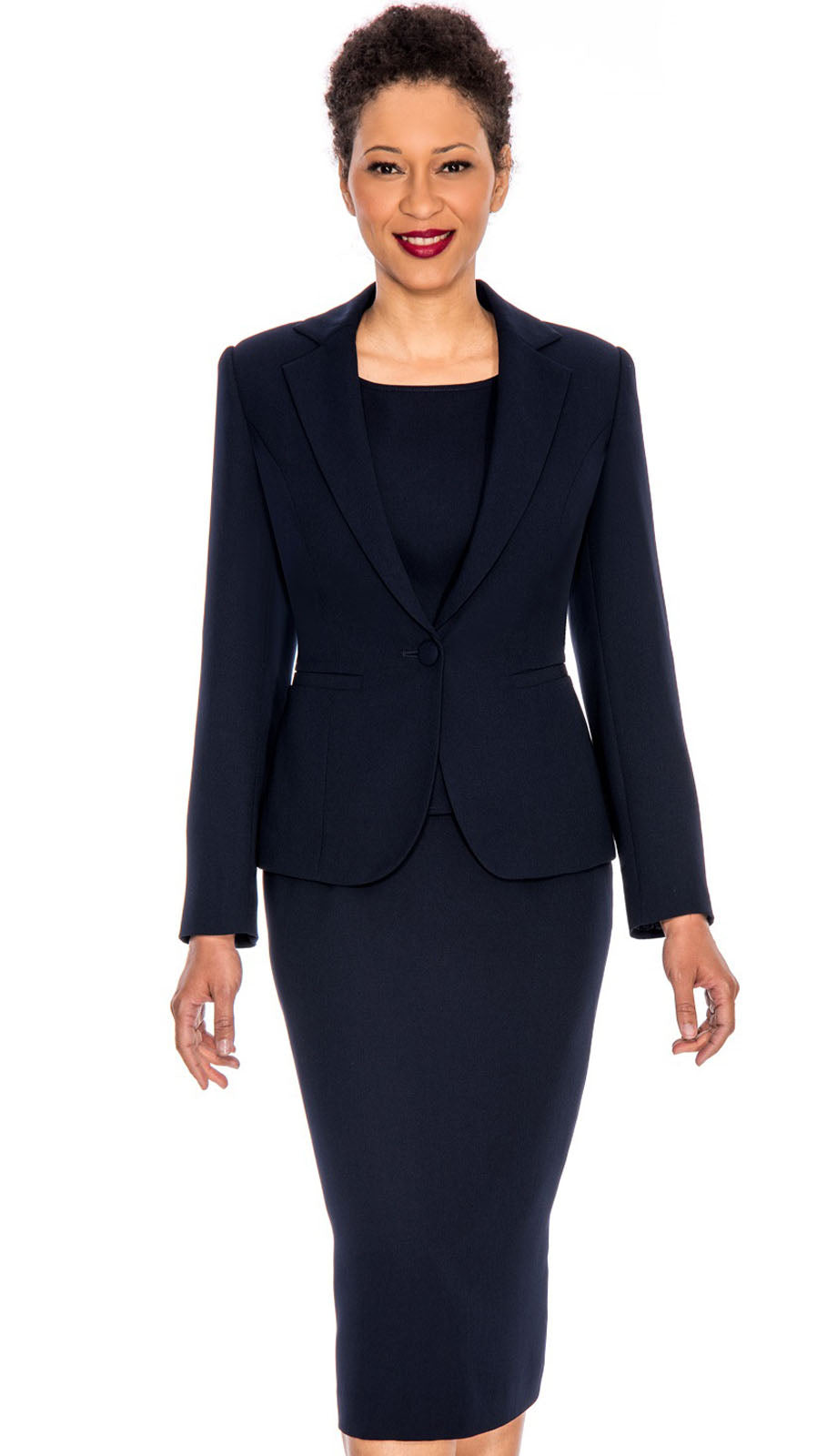 Giovanna 0707-NVY Church Suit