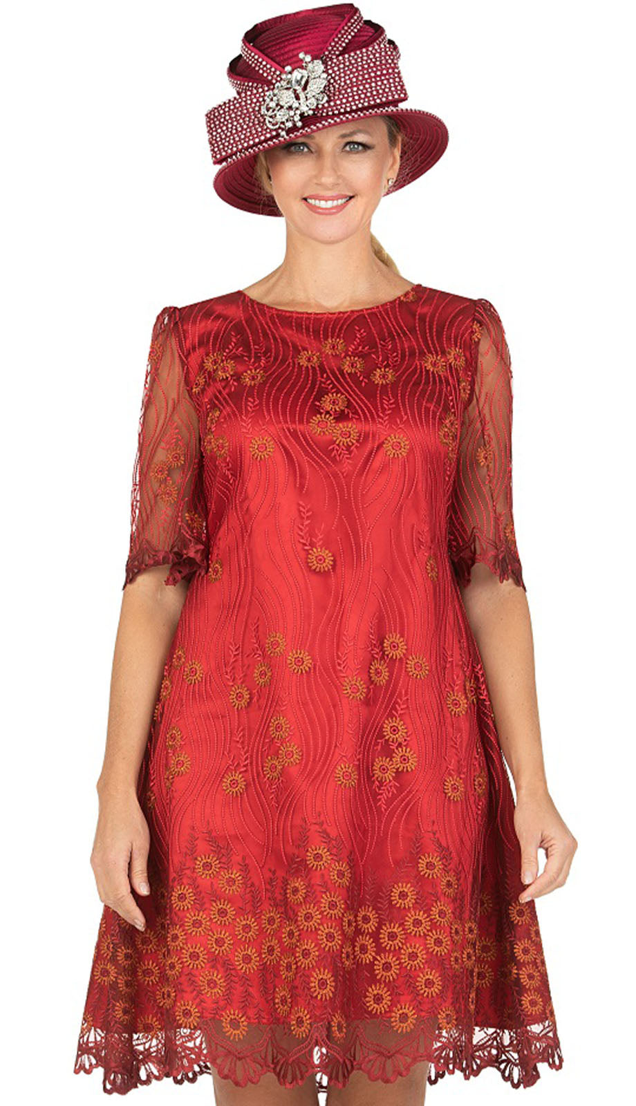 Giovanna D1570-RED Church Dress