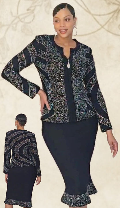 Liorah 7313-NVY Church Suit