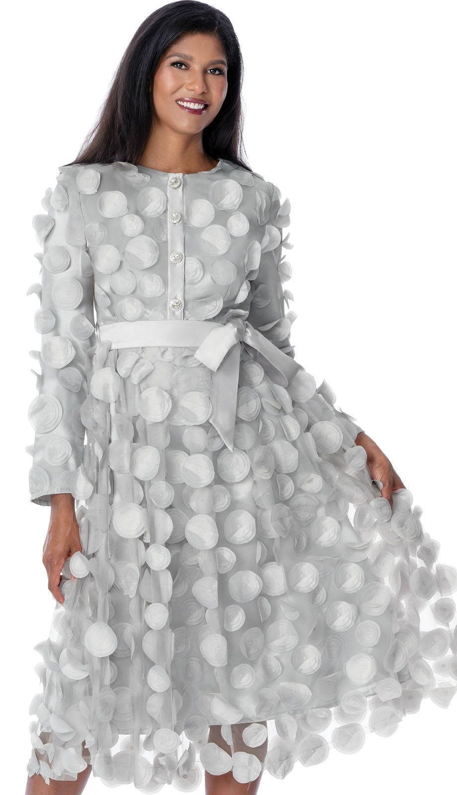 Nubiano 100361-SLV-IH Church Dress