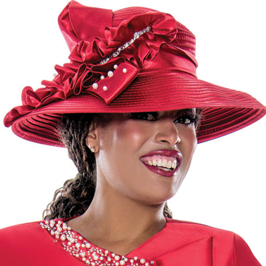 Dorinda Clark Cole G400702-RED-H-IH Church Hat